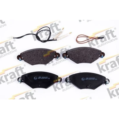 Imagem de KRAFT 6006125 Jogo de pastilhas para travão disco Eixo dianteiro incl. contacto aviso desgaste CITROËN: C5 I Hatchback, II Hatchback