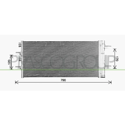 Imagem de PRASCO BM200C001 Condensador com secador 15mm 13mm Alumínio 616mm R1234yf, R134a BMW: X1, 2 Active Tourer, Gran Tourer