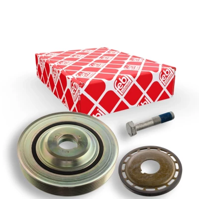 Imagem de FEBI BILSTEIN 106476 Polia da Cambota 6PK 153 5 com parafuso PEUGEOT: 307 Carrinha, Hatchback, 508 I SW, FORD: FOCUS 2, S Max Mk1, 3