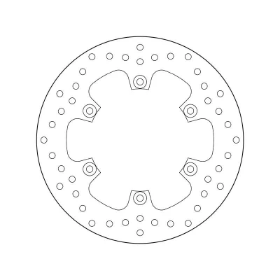 Imagem de BREMBO Disco de travão Fixed , Serie Oro à frente e atrás 267mm 5mm 6 perfurado 68B407E4 Discos