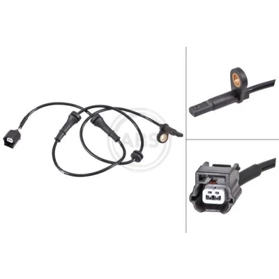 Imagem de A.B.S. 31780 Sensor de ABS activo 670mm 745mm 39mm preto