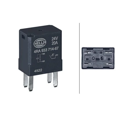 Imagem de HELLA 4RA 933 714 671 Relé, corrente de trabalho 20A 4pólos