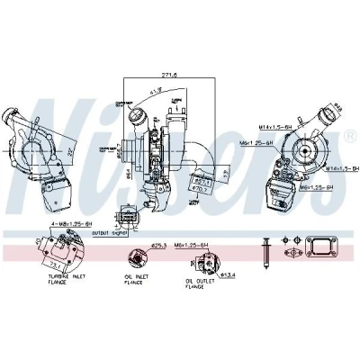 Imagem de NISSENS 93847 Turbocompressor FIAT: Ducato III Camião de plataforma / Chassis, Van