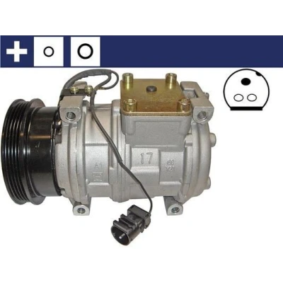 Imagem de MAHLE ORIGINAL ACP 817 000S Compressor 10PA17C 12 PAG 46 R 134a com retentor BMW: 3 Sedan, 5 LAND ROVER: Range Rover 2