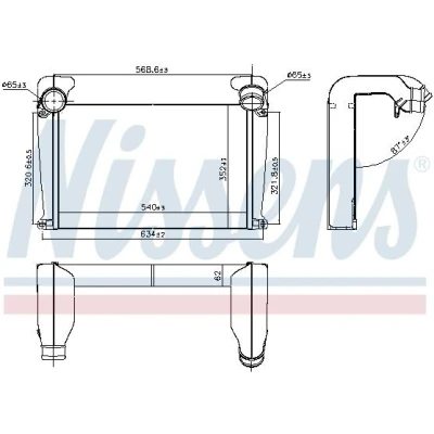Imagem de NISSENS 96986 Intercooler