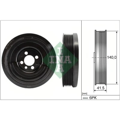 Imagem de INA 544 0163 10 Polia da Cambota 140,00 SEAT: Ibiza 3, VOLKSWAGEN: Polo IV Hatchback