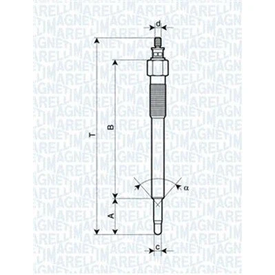 Imagem de MAGNETI MARELLI 062900075304 Vela incandescente 11V 10A M10X1,25 OPEL: Vectra C Caravan, Sedan, CC, RENAULT: ESPACE 4