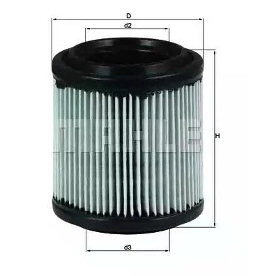 Imagem de MAHLE ORIGINAL LX 279 Filtro de ar 76,0 67,0 Cartucho filtrante PORSCHE: 928 Coupe