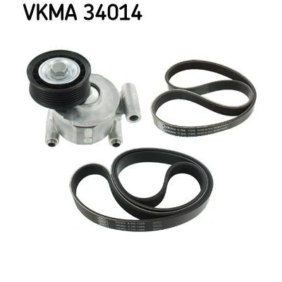 Imagem de SKF VKMA 34014 Jogo de correias trapezoidais estriadas FORD: Focus 2, C Max, VOLVO: C30, V50
