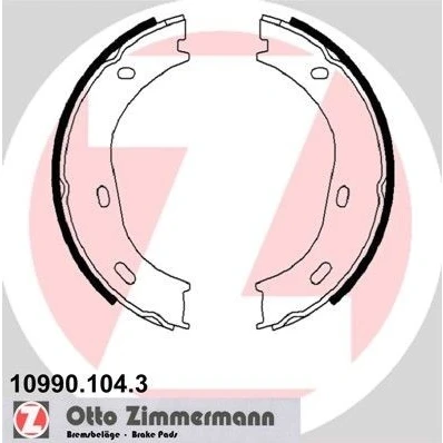 Imagem de ZIMMERMANN 10990.104.3 Maxilas de Travão Mão A imagem corresponde ao volume fornecimento, sem acessórios MERCEDES BENZ: W123 Carrinha