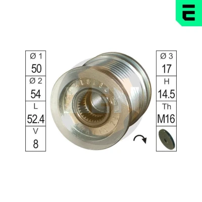 Imagem de ERA ZN5563 Polia Roda Livre do Alternador