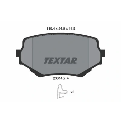 Imagem de TEXTAR 2331401 Jogo de pastilhas para travão disco com avisador sonoro desgaste acessórios SUZUKI: Vitara I SUV Cabrio,