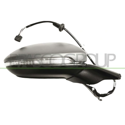 Imagem de Espelho retrovisor Prasco Premium VG4007317P à direita com subcapa elétrico aquecível, memória, dobrável electricamente, convexo, sem cor
