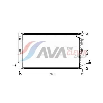 Imagem de PRASCO MTA2207 Radiador, arrefecimento do motor Alumínio 700 408 16 Aletas de refrigeração soldadas MITSUBISHI: ASX SUV, Lancer 8 Limousine