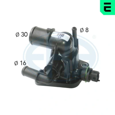 Imagem de ERA 350144A Termóstato, líquido de refrigeração 88oC com junta sensor Plástico caixa FIAT: Grande Punto Hatchback, Doblo II Van / Carrinha
