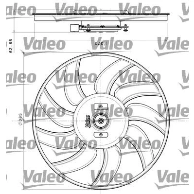 Imagem de VALEO 696350 Ventilador de Radiador 400 AUDI: A6 C7 Avant, A4 B8 Allroad, Sedan