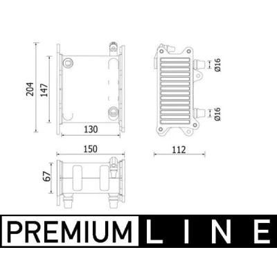 Imagem de MAHLE ORIGINAL CI 224 000P Intercooler