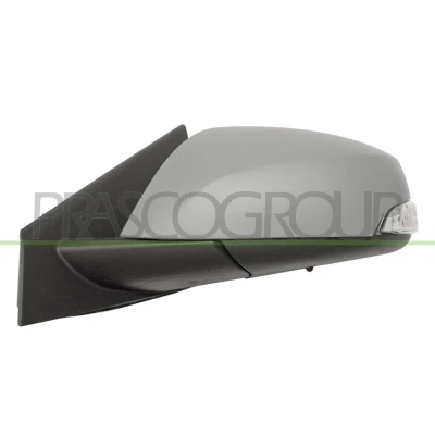Imagem de Espelho retrovisor Prasco RN0867324 esquerda com subcapa elétrico aquecível, dobrável electricamente, tom azul, não esférico