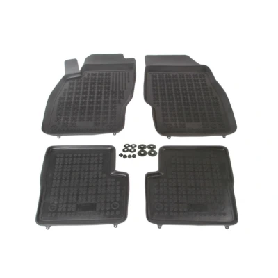 Imagem de REZAW PLAST 200504 Conjunto de tapete chão Borracha à frente E atrás 4 preto medida OPEL: Corsa D Hatchback, Hatchback