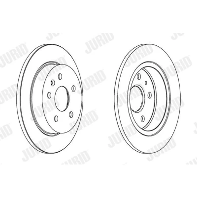 Imagem de JURID 562461JC Disco de travão 292 12 5 cheio revestido com parafusos OPEL: Insignia A Sports Tourer, Sedan, Hatchback