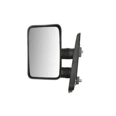 Imagem de espelho retrovisor Tyc 305 0106 esquerda preto convexo, Braço do curto, para regulação manual
