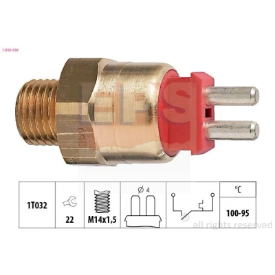 Imagem de EPS 1.850.169 Interruptor de temperatura, ventilador do radiador M14x1,5 Made in Italy OE Equivalent MERCEDES BENZ: 190, W124 Sedan, Classe S Coupe