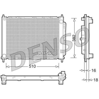 Imagem de DENSO DRM23101 Kit radiador com secador 3820g RENAULT: Clio 3, III Grandtour