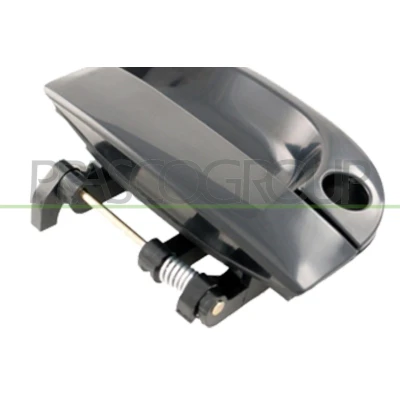 Imagem de PRASCO HN9228101 Puxadores de Porta exterior, traseira direita com buraco da fechadura preto liso HYUNDAI: H 1 / Starex MPV, Van