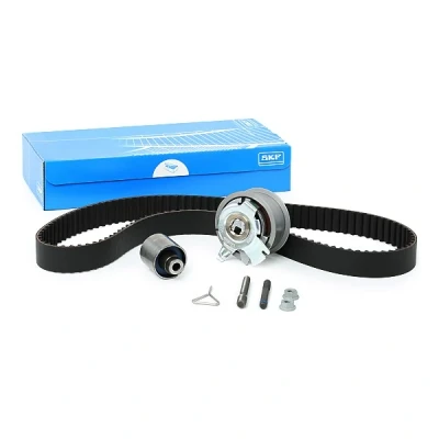 Imagem de SKF VKMA 01250 Jogo de correias dentadas 120 com perfil dentado arredondado AUDI: A3 Hatchback, SEAT: Alhambra I, SKODA: Octavia II Hatchback endado,