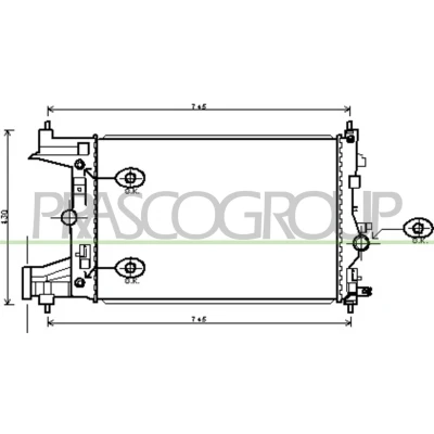 Imagem de PRASCO DW040R003 Radiador, arrefecimento do motor Alumínio 580 398 16 com acoplamentos rápidos Aletas de refrigeração soldadas CHEVROLET: Cruze Sedan