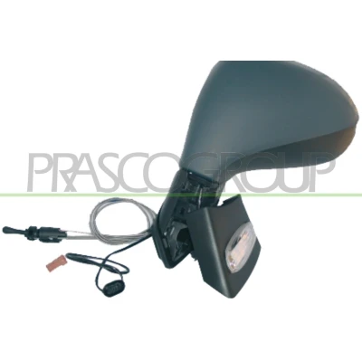 Imagem de Espelho retrovisor Prasco PG3207124 esquerda com subcapa manual aquecível, ajuste: por cabo de aço, convexo PEUGEOT: 207 Hatchback, SW, CC