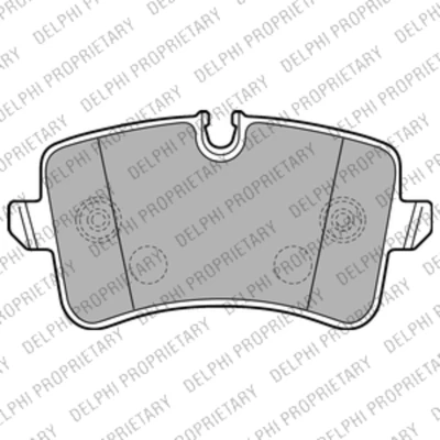 Imagem de DELPHI LP2226 Jogo de pastilhas para travão disco incl. contacto aviso desgaste com chapa anti ruído acessórios AUDI: A8 D4