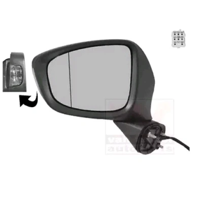 Imagem de Espelho retrovisor Van Wezel 2780817 esquerda com subcapa completo, não esférico, para regulação eléctrica dos espelhos, dobrável electricamen