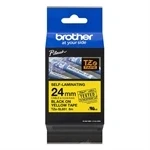 Imagem de Fita Autolaminada Brother TZe SL651 Amarelo 2,4 cm 8 m para Rotuladoras Profissionais