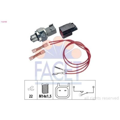 Imagem de FACET 7.6274K Interruptor, luz de marcha atrás Made in Italy OE Equivalent