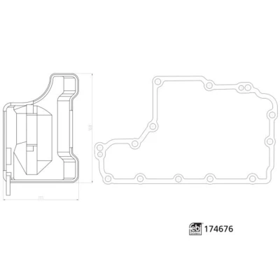 Imagem de FEBI BILSTEIN 174676 Conjunto do filtro hidráulico, caixa velocidades automática com junta cárter óleo OPEL: Astra H Caravan
