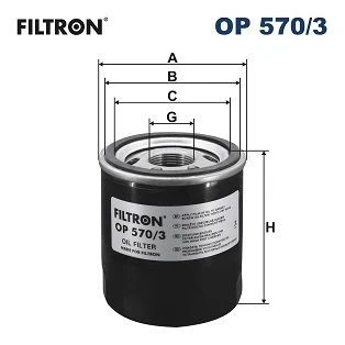Imagem de FILTRON OP 570/3 Filtro de óleo 1 16 UN 2B aparafusado OPEL: Astra K Sports Tourer, Hatchback, Insignia B Tourer