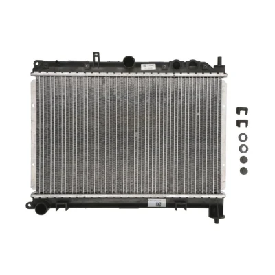 Imagem de NRF EASY FIT 55426 Radiador, arrefecimento do motor Alumínio 500 320 31 com componentes de montagem Aletas refrigeração soldadas