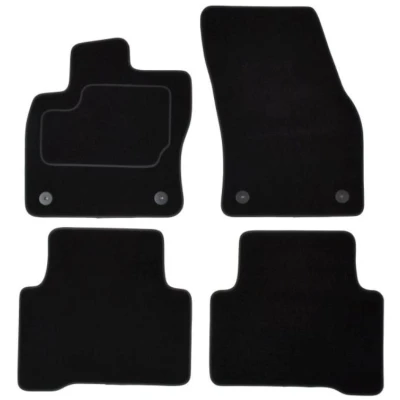 Imagem de MAMMOOTH A041 VW392 PRM 01 Conjunto de tapete chão Têxtil à frente e atrás 4 preto medida VOLKSWAGEN: Touran II