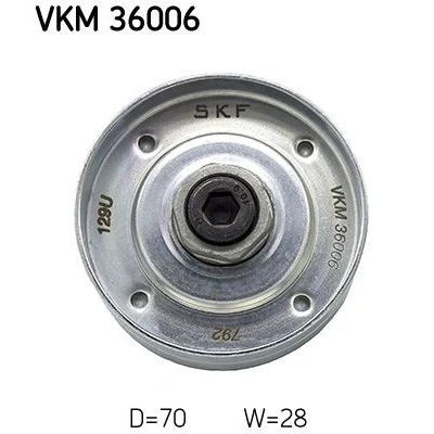 Imagem de SKF VKM 36006 Polia de Desvio com material fixação RENAULT: MEGANE 1, CLIO 1 Coach