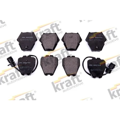 Imagem de KRAFT 6000392 Jogo de pastilhas para travão disco Eixo dianteiro incl. contacto aviso desgaste AUDI: 100 C4 Avant, Sedan