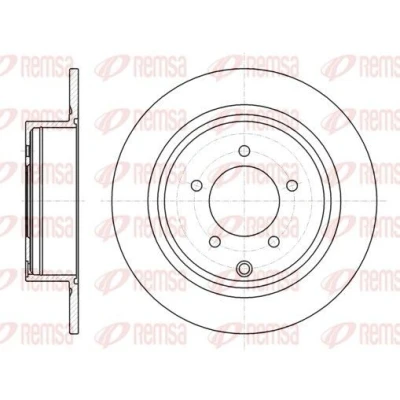 Imagem de REMSA 61554.00 Disco de travão Eixo traseiro 302, 302 10 5 cheio MITSUBISHI: Lancer 8 Limousine, Outlander 2 SUV, ASX SUV