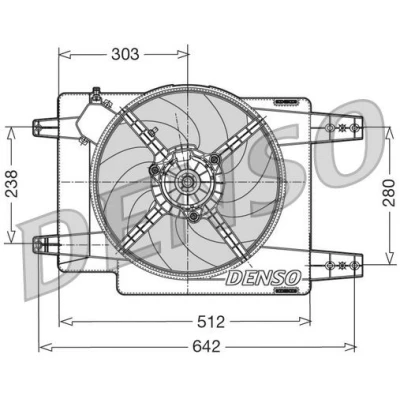 Imagem de DENSO DER01011 Ventilador de Radiador 386 12