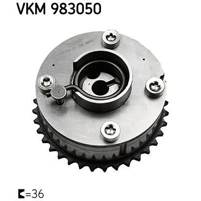 Imagem de SKF VKM 983050 Regulador do veio de excêntricos Lado escape 36 TOYOTA: Yaris II Hatchback