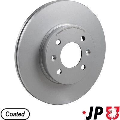 Imagem de JP GROUP 3563101400 Disco de travão Eixo dianteiro 256 22 4 ventilado revestido HYUNDAI: i20 I Hatchback, II Coupe