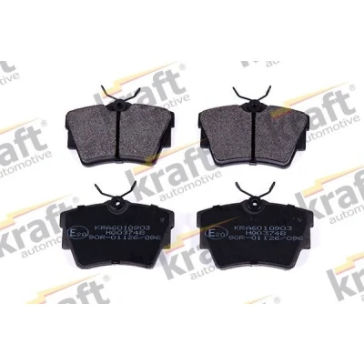 Imagem de KRAFT 6010903 Jogo de pastilhas para travão disco Eixo traseiro incl. contacto aviso desgaste VOLKSWAGEN: Sharan I, TRANSPORTER 4 Bus