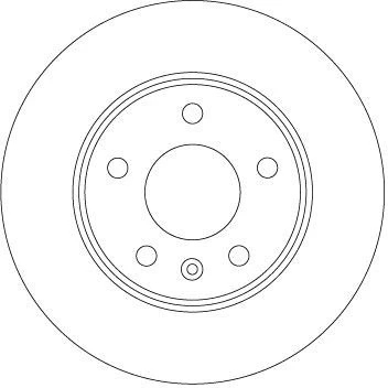 Imagem de TRW DF6915 Disco de travão 264 10 5 110 cheio pintado OPEL: Zafira B