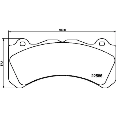 Imagem de TEXTAR 2258501 Jogo de pastilhas para travão disco incl. contacto aviso desgaste com parafusos pinça acessórios VOLVO: V60 I