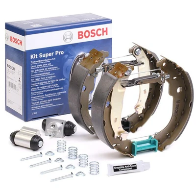 Imagem de BOSCH 0 204 114 193 Jogo de travões, travões tambor com acessórios, cilindro travão roda CITROËN: C3 II, PEUGEOT: 207 Hatchback, SW