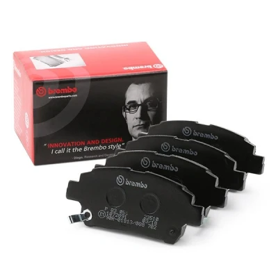 Imagem de BREMBO P 83 051 Jogo de pastilhas para travão disco com avisador sonoro desgaste sem acessórios TOYOTA: Yaris I Hatchback, Corolla IX Hatchback